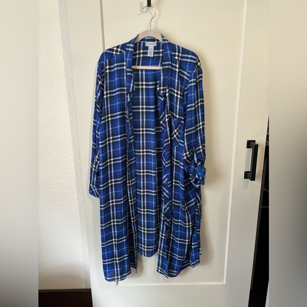 Catherine’s Oversized Plaid Shirt